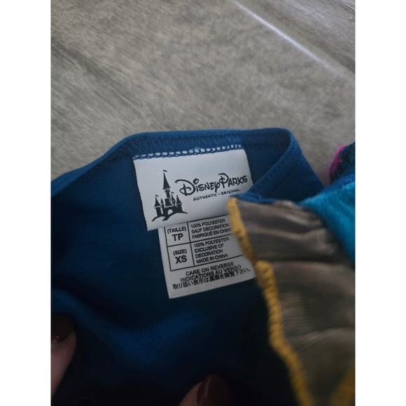 Disney Parks Merida Brave Princess Costume Dress Girls Size XS Blue Gold Play - Picture 3 of 5